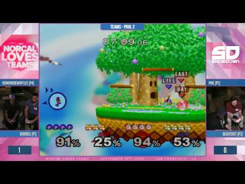 NorCal Loves Teams - Teams Pool 2: HMW & Darrel (Samus & Fox) vs Phil & BlueFoxXT (Fox & Jiggs)