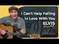 I Cant Help Falling In Love With You By Elvis Easy Guitar Lesson