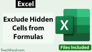 #Excel Exclude Cells that are Filtered, Hidden or Grouped from Formulas