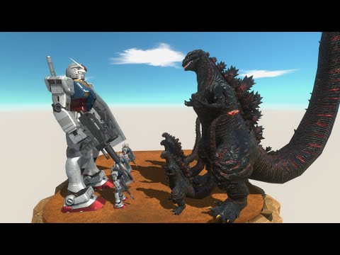 Shin Godzilla vs Gundam RX 78 - Animal Revolt Battle Simulator