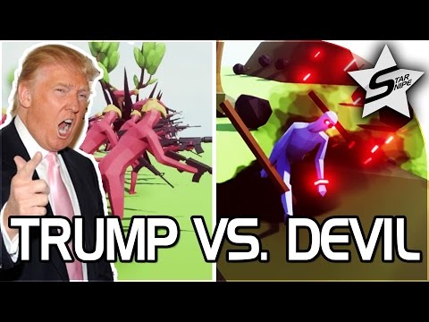 TRUMP VS DEVIL!! - "ASSAULT ON HELL!" - Totally Accurate Battle Simulator - TABS Gameplay