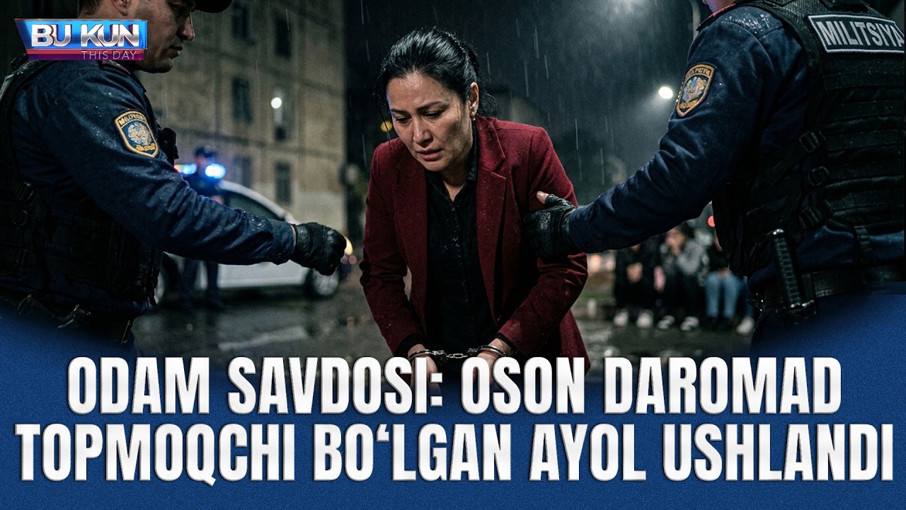 BU KUN - ODAM SAVDOSI: OSON DAROMAD TOPMOQCHI BO‘LGAN AYOL USHLANDI