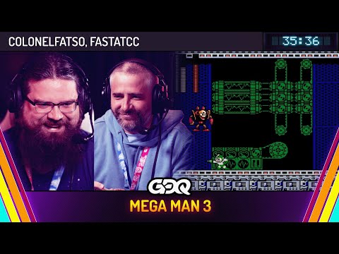 Mega Man 3 by ColonelFatso and fastatcc in 35:36 - Summer Games Done Quick 2025