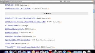 Craigslist Butte Montana Used Cars - Private Used Cars for Sale by Owner Available in 2012
