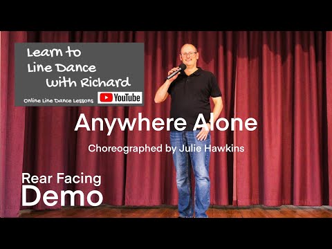 FREESTYLE / REAR FACING DEMO ABSOLUTE BEGINNER LINE DANCE - Anywhere Alone