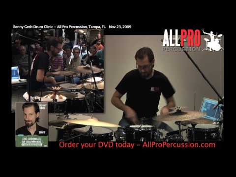 Benny Greb - All Pro Percussion - Drum Solo part 1