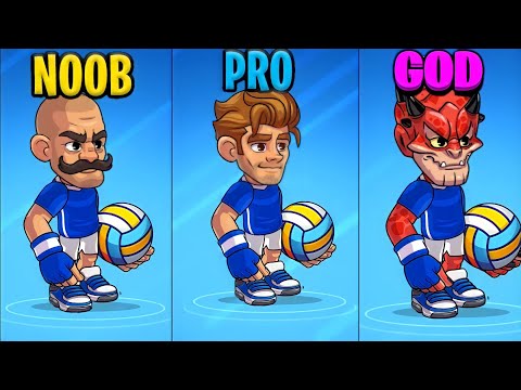 VOLLEYBALL ARENA NOOB VS PRO VS GOD