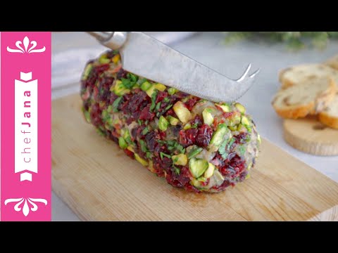 IMPRESSIVE VEGAN CRANBERRY & PISTACHIO GOAT'S CHEESE!