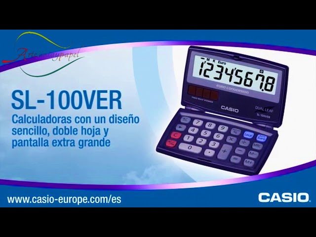 Vídeo relacionado con CASIO SL-1000SC-PK - Calculadora, 0.9 x 7.1 x 12 cm, color rosa