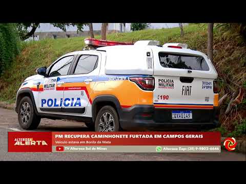 Polícia recupera caminhonete furtada em Campos Gerais