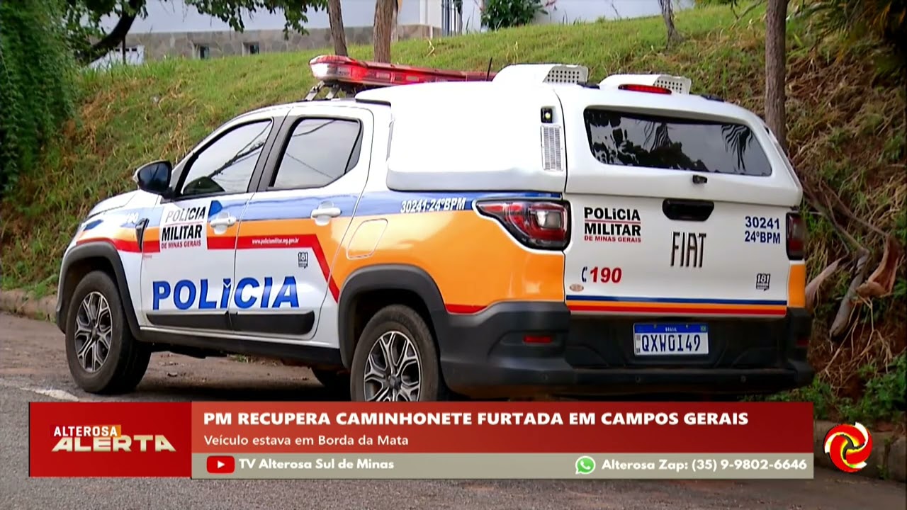 Polícia recupera caminhonete furtada em Campos Gerais