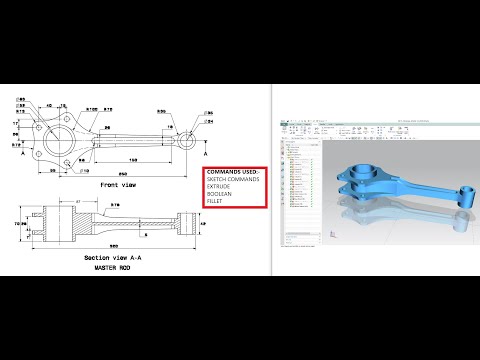 Master Rod Design in NX 10 Model #7 #MASTERROD #RADIALENGINE