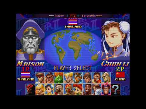 Riz0ne [Dictator] vs. SpryteMix [Ryu/O.Chun] - FT2 - Super Street Fighter II Turbo: New Legacy v0.5