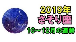 2019年 さそり座 10～12月の運勢【これから歩いていく未来の足跡がバッチリ見えるとき】
