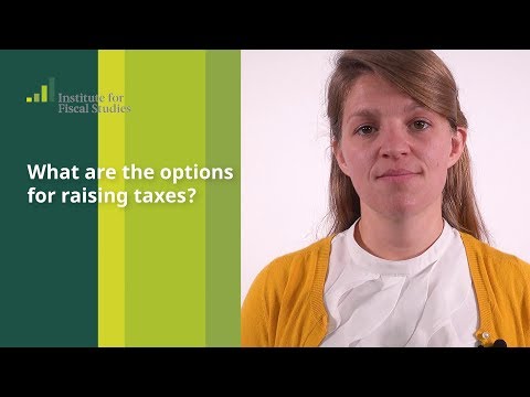 What are the options for raising taxes?