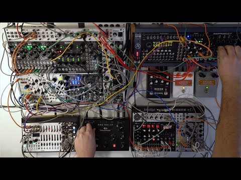 Eurorack jam featuring Metropolix, Manis Iteritas, Prok Drums, Zen Delay, and electric guitar