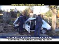 IBA CON SU GATO, PERDIO EL CONTROL DE SU AUTO Y CHOCO