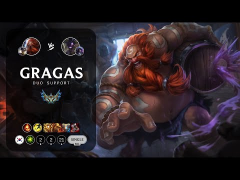 Gragas Support vs Alistar - KR Challenger Patch 13.17