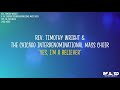 Rev. Timothy Wright - Yes, I'm a Believer (Lyric Video)