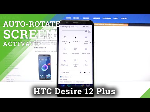 How to Turn On Rotate Screen in HTC Desire 12 Plus – Activate Auto Rotation