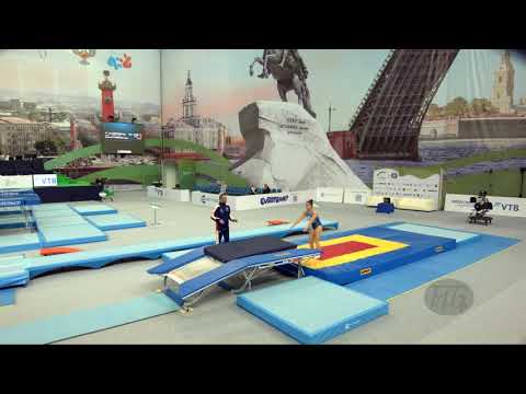 RODRIGUEZ Melania (ESP) - 2018 Trampoline Worlds, St. Petersburg (RUS) - Qualif Double Mini R2