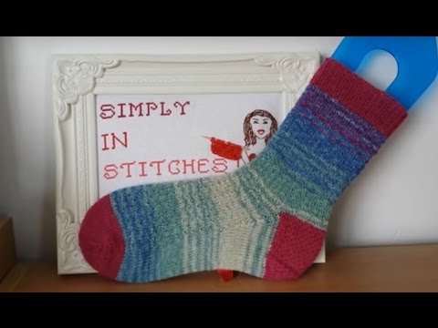 Hermione's  Socks Part 1 Knitting Tutorial contrast Cuff, Heel and Toes for Beginners