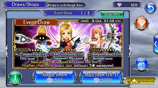 Dissidia Final Fantasy Opera Omnia - Quistis Ticket & Multi Weapon Pulls!!