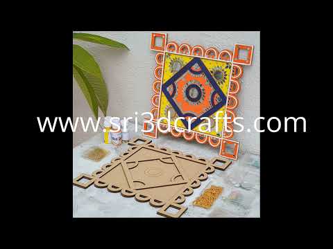 MDF Rangoli Design Laser Cutting Craft