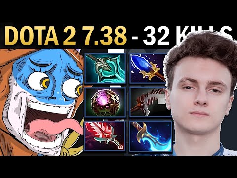 Slark Gameplay Miracle with 32 Kills and Octarine - TI14