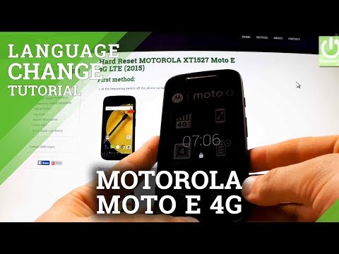 Add Language in MOTOROLA XT1527 Moto E 4G LTE - How to Change Language