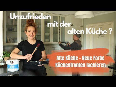 Küche renovieren: Eine neue Küche durch einen neuen Anstrich. Küchenfronten lackieren.