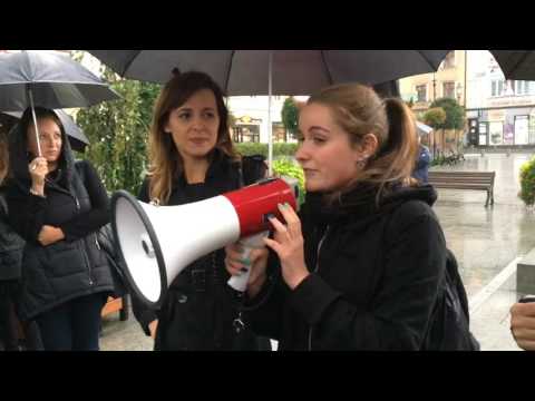 Czarny protest w Wadowicach