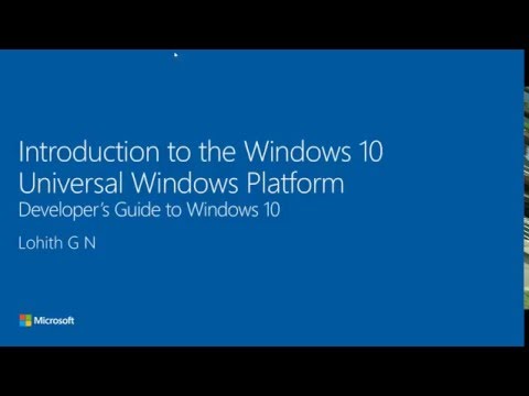 Introduction to Development of Universal Windows Apps