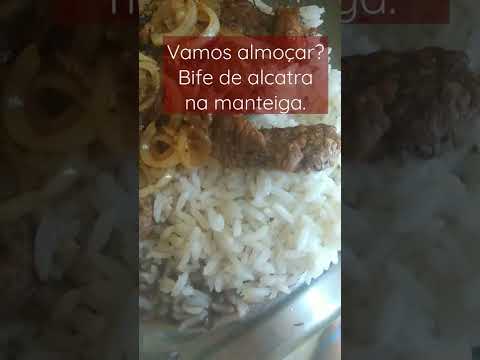Vamos almoçar? Bife de alcatra na manteiga.