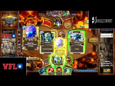 Hearthstone: VFL Weekly #6 Semi Finals 2 Gawdzak vs. Rage Round 1