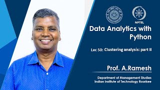 Lec 50, Clustering analysis: part II