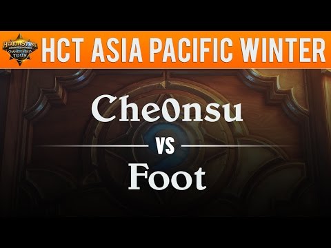 Che0nsu vs Foot - Hearthstone Championship Tour Asia Pacific 2017:  Swiss Round 2