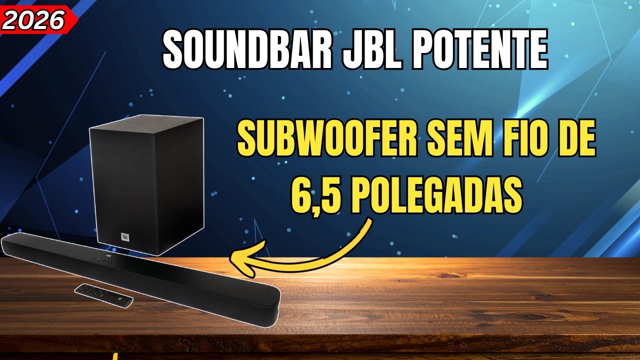 SOUNDBAR JBL CINEMA SB180 é BOA? REVIEW COMPLETO! da Soundbar com Subwoofer POTENTE!