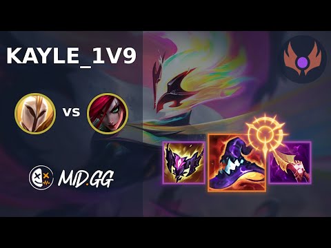 MID.GG: [ kayle_1v9 ] Kayle MID vs Katarina | EUW MASTER | LOL Season 2025