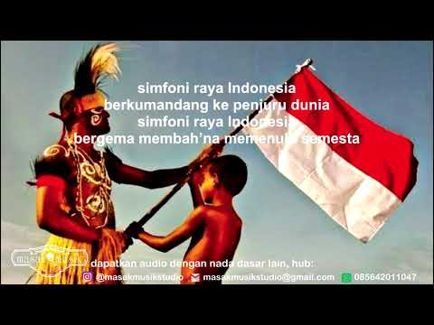SIMFONI RAYA INDONESIA KARAOKE   Guruh Soekarno Putra   arr  masak musik studio