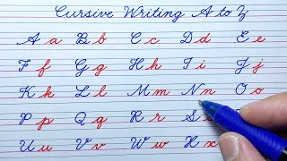 How to write in cursive | Cursive writing a to z | Cursive letter abcd |Cursive handwriting practice