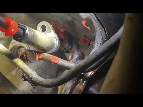 Replacing kickdown cable th350 without removing the pan.
