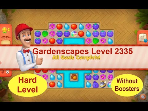 Gardenscapes Level 2335 - [2021] [HD] solution of Level 2335 on Gardenscapes [No Boosters]