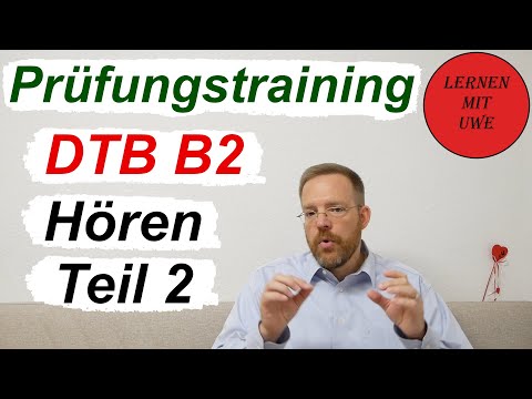 Deutsch-Test für den Beruf B2 – 08 – Prüfungsteil Hören Teil 2