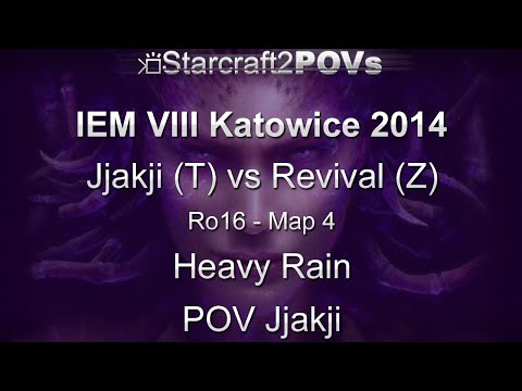 SC2 HotS - IEM VIII Katowice 2014 - Jjakji vs Revival - Ro16 - Map 4 - Heavy Rain - Jjakji