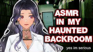 BINAURAL ASMR IN MY HAUNTED BACKROOM!😰👻 NOT CLICKBAIT!【NIJISANJI EN | Scarle Yonaguni】