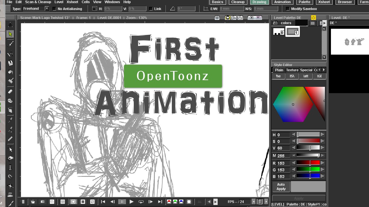 Opentoonz - Your First Animation (OLD VERSION)