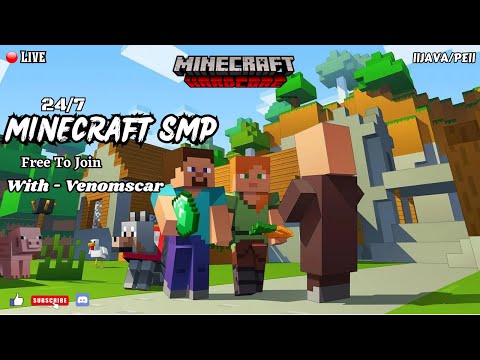 Join VenomScar's FREE 24/7 Minecraft SMP Now!