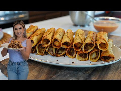 Meal on a Budget and Under 30 Minutes : GROUND BEEF & POTATO TAQUITOS