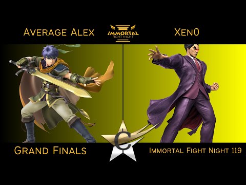 Immortal Fight Night 119 Grand Finals - Average Alex (Ike) vs Xen0 (Kazuya) Smash Ultimate - SSBU
